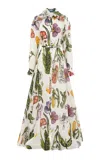 Leo Lin Josephine Silk Gown In Multi