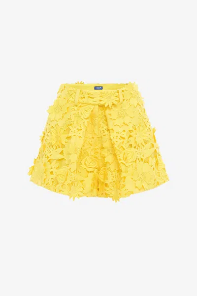 Leo Lin Josie Lace Shorts - Sunshine In Multi