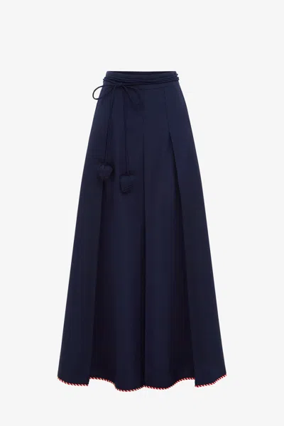 Leo Lin Joslin Maxi Skirt - Indigo