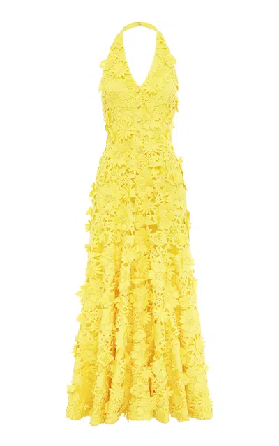 Leo Lin Juliette Lace Halterneck Maxi Dress
