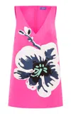 Leo Lin Kaelyn Orchid-printed Mini Dress In Pink