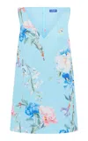 Leo Lin Kaelyn Printed Mini Dress In Light Blue