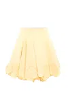 Leo Lin Kaity Appliquéd Mini Skirt In Yellow