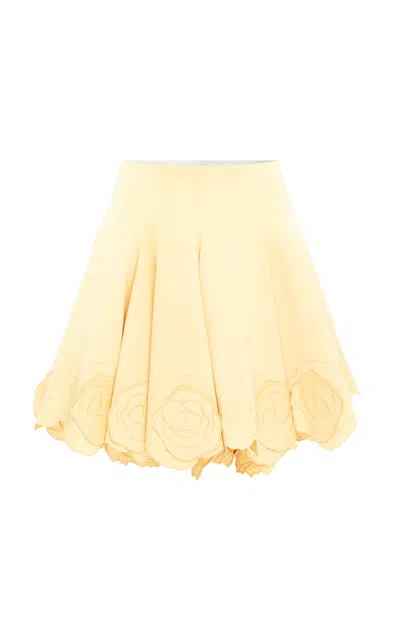 Leo Lin Kaity Appliquéd Mini Skirt