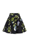 Leo Lin Kaity Printed Mini Skirt In Black