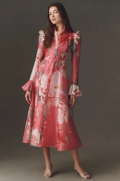 Leo Lin Katrina Butterfly Maxi Dress In Multi