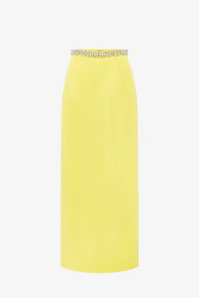 Leo Lin Kyra Embellished Maxi Skirt - Sunshine