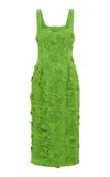 Leo Lin Larissa Lace Midi Dress In Green
