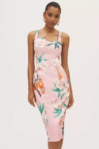 LEO LIN LARISSA PRINTED MIDI DRESS