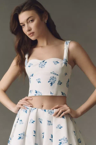 Leo Lin Lexi Cotton Crop Tank Top In Multi