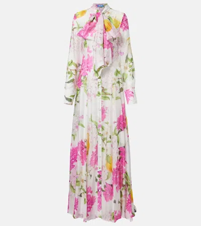 Leo Lin Lilith Printed Maxi Dress In Multi