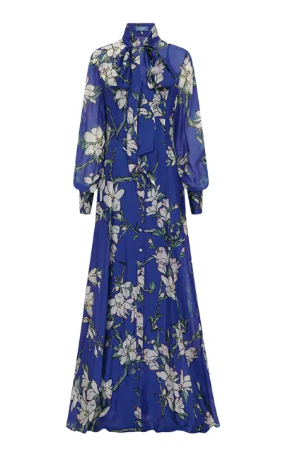 Leo Lin Lilith Silk-blend Maxi Dress