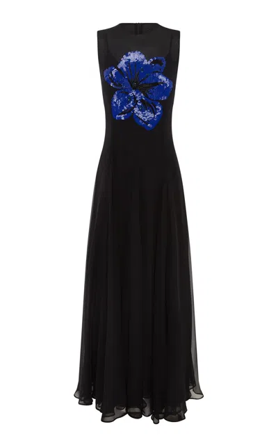 Leo Lin Linnea Embellished Maxi Dress In Black