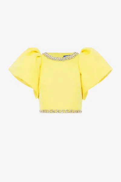 Leo Lin Lucia Embellished Top - Sunshine