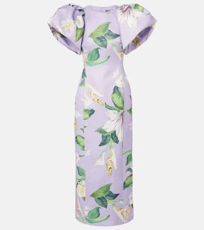Leo Lin Lucinda Floral Maxi Dress In Purple