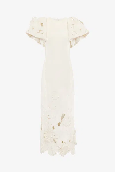 Leo Lin Lucinda Velvet Maxi Dress - Snow