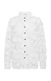 Leo Lin Luna Embroidered Guipure Lace Top In White