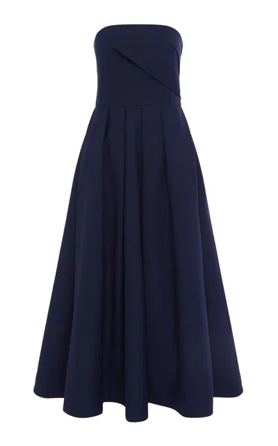 Leo Lin Lynn Wool-blend Bustier Midi Dress