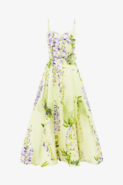 Leo Lin Mariela Midi Dress - Wisteria Print