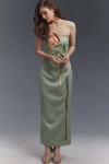 Leo Lin Marilyn Bustier Maxi Dress In Green