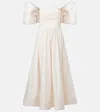 Leo Lin Matilda Cotton Cocktail Dress In Neutral