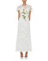 Shop Leo Lin Monique Embroidered Lace Maxi Dress