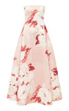Leo Lin Nora Floral Crepe Maxi Dress In Multi