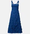 Leo Lin Odette Lace Midi Dress In Blue