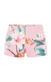 Leo Lin Olivianne Crepe Shorts In Pink