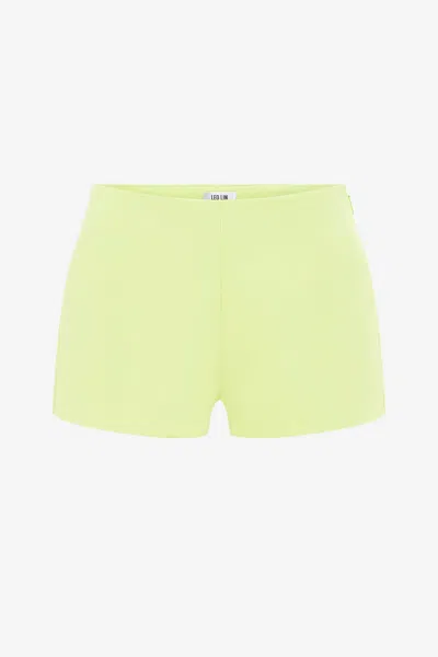 Leo Lin Olivianne Shorts - Chartreuse