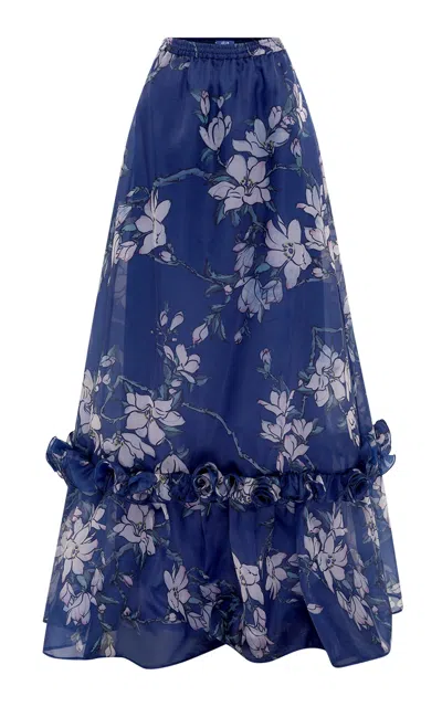 Leo Lin Paige Ruffled Maxi Skirt