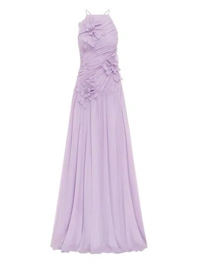Leo Lin Amya Petal Gown In Purple