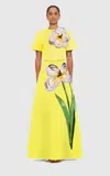 Leo Lin Rafaela Maxi Skirt In Yellow