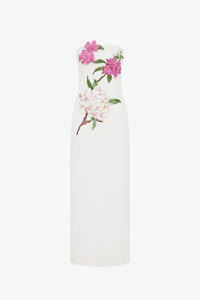 Leo Lin Rayna Appliqué Floral Maxi Dress - Floral Pear Print
