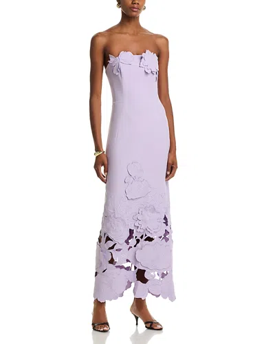 Leo Lin Rayna Applique Maxi Dress In Purple
