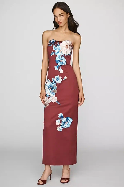 Leo Lin Rayna Embroidered Midi Dress In Multicolor