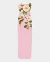 Leo Lin Rayna Applique Floral Bustier Maxi Dress