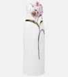 Leo Lin Rayna Floral-appliqué Cocktail Dress