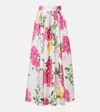 Leo Lin Reinette Floral Maxi Skirt In Multi