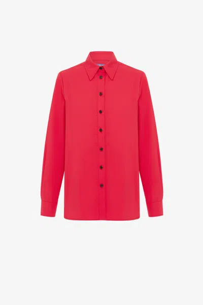 Leo Lin Rosaline Shirt - Rosa In Red