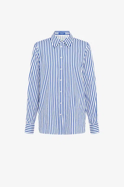 Leo Lin Rosaline Striped Shirt - Navy
