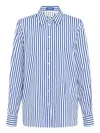 Leo Lin Rosaline Striped Shirt In Blue