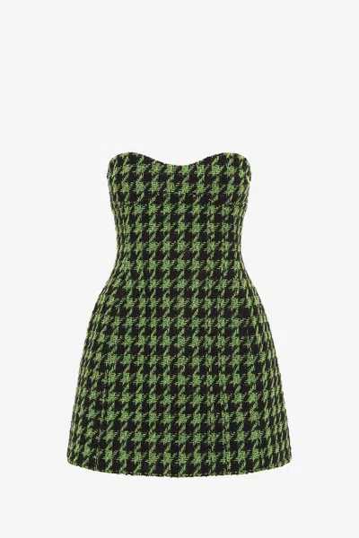 Leo Lin Rosario Tweed Mini Dress - Houndstooth In Multi
