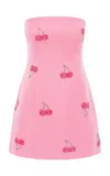 Leo Lin Roselle Embellished Bustier Mini Dress In Pink