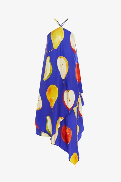 Leo Lin Sally Halterneck Maxi Dress - Pear Print