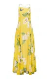 Leo Lin Sienna Georgette Maxi Dress In Yellow