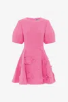 Leo Lin Simona Applique Minidress In Pink