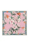 Leo Lin Small Satin Scarf In Pink