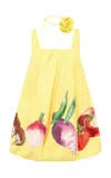 Leo Lin Suki Printed Mini Dress In Yellow