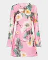 Leo Lin Suzanne Mini Dress In Camelia Print